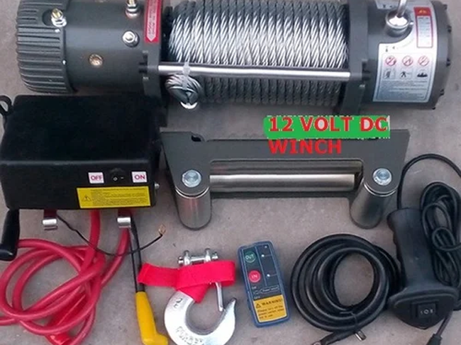 Battery Operated DC Winch 8000 lbs Manufacturer,supplier in India